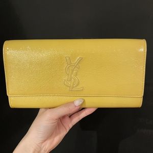 YSL Clutch small Lemon Yellow